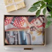 レトロガールクラシックのピンアップ 薄葉紙 (ギフト)