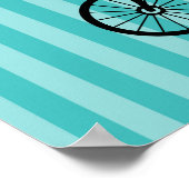 レトロガールサイクリスト – 人生は自転車に乗っているようなものだ ポスター (角)