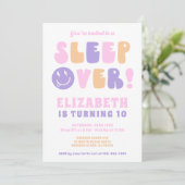 レトロガールズのスリープオーバーパーティー 招待状 (スタンド正面)