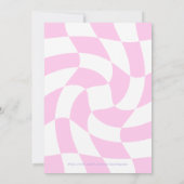 レトロガールズのスリープオーバーパーティー 招待状 (裏面)