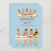 レトロガールズウィークエンドゲートウェイ招待状 招待状 (正面/裏面)