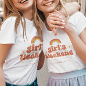 レトロガールズウィークエンドロケーション名バチェロレッテ Tシャツ