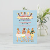 レトロガールズオーバーナイト荷物の逃避招待状 招待状 (スタンド正面)