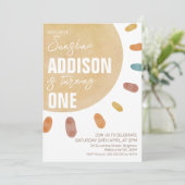 レトロガールズサンシャイン1st誕生日招待状 招待状 (スタンド正面)