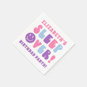 レトロガールズスリープオーバーパーティー スタンダードカクテルナプキン (角)