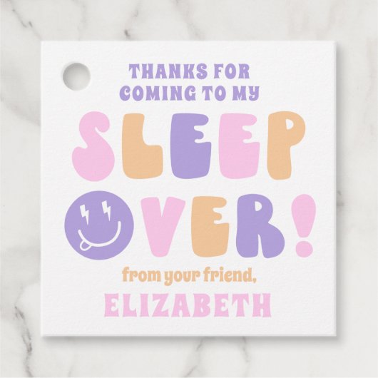 レトロガールズスリープオーバーパーティー フェイバータグ (正面)