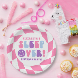 レトロガールズスリープオーバーパーティー ペーパープレート
