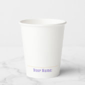 レトロガールズスリープオーバーパーティー 紙コップ (裏面)