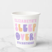 レトロガールズスリープオーバーパーティー 紙コップ (正面)