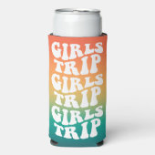 レトロガールズトリップフ最高のァンズカスタム スリム缶クーラー (Seltzer正面)