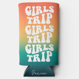 レトロガールズトリップフ最高のァンズカスタム スリム缶クーラー