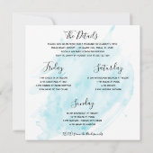 レトロガールズバチェロレッテビーチ週末 招待状 (裏面)