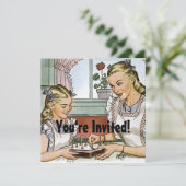 レトロガールズバースデー 招待状 (スタンド正面)