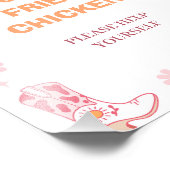 レトロガールズファーストRodeo 1st誕生日パーティーサイン フォトプリント (角)