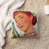 レトロガールソーダアドロおもしろいンガン クッション (ブランケット)