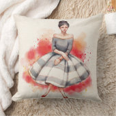 レトロガール装飾用クッション クッション (ブランケット)