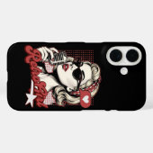 レトロガール ポップアートシンガー Case-Mate iPhoneケース (裏面 (横))