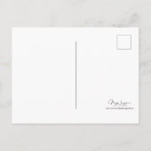 レトロキカラフルャンピングアスフォーヒッピーズグルービーアート ポストカード (裏面)