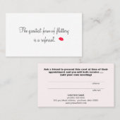 レトロキスをする唇の化粧品紹介カード 紹介カード (正面/裏面)