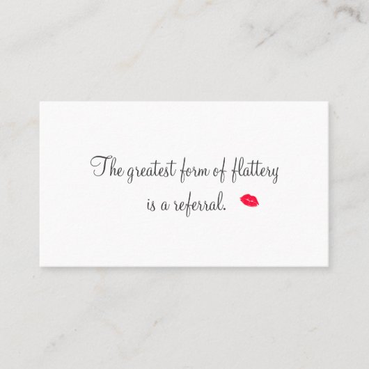 レトロキスをする唇の化粧品紹介カード 紹介カード (正面)