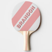 レトロキス名はっきりした付ストライプき3つの 卓球ラケット (裏面)