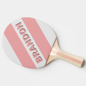 レトロキス名はっきりした付ストライプき3つの 卓球ラケット (横)