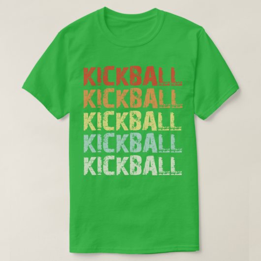 レトロキックボール Tシャツ (デザイン正面)