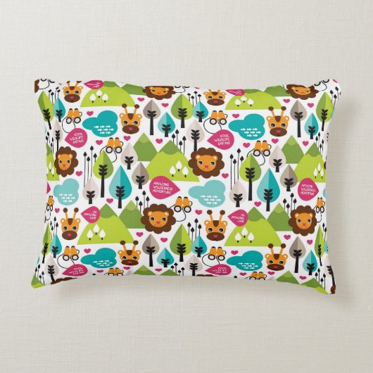 レトロキッズサファリライオン アクセントクッション (裏面)