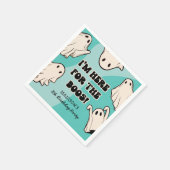 レトロキッズボーイハロウィンバースデーパーティー スタンダードカクテルナプキン (角)