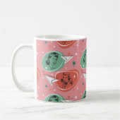 レトロキッチュ女性マグ コーヒーマグカップ (左)