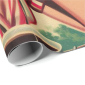 レトロキッチュ1950sガールイラストレーション ラッピングペーパー (ロールコーナー)