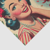 レトロキッチュ1950sガールイラストレーション 薄葉紙 (詳細)