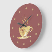 レトロキッチンの壁の装飾の時計 ラージ壁時計 (傾斜)