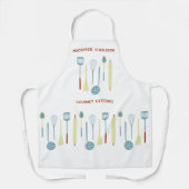 レトロキッチンケータリング パーソナライズされた エプロン (正面)