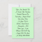 レトロキッチンストックザキッチンシャワー招待状 招待状 (裏面)