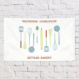 レトロキッチンベーカリーカフェケータリング事業 横断幕