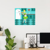 レトロキッチンポスター ポスター (ホームオフィス)