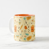 レトロキッチンマグ ツートーンマグカップ (正面左)