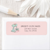 レトロキッチンミキサーピンクベーカリー ラベル (インサイチュ)