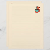 レトロキッチンレシピ紙（両面） (正面/裏面)