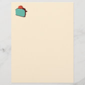 レトロキッチンレシピ紙（両面） (裏面)