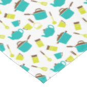 レトロキッチン料理パンティーポットパターン テーブルクロス (アングル)