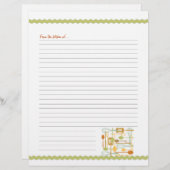 レトロキッチン料理器具レシピページ (正面/裏面)