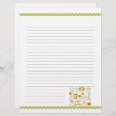 レトロキッチン料理器具レシピページ (正面/裏面)