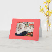 レトロキッチン カード (黄色い花)