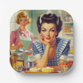 レトロキッ絵画チン ペーパープレート (正面)