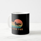 レトロキツネのTシャツ コーヒーマグカップ (正面左)