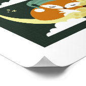 レトロキツネポスタープリント ポスター (角)