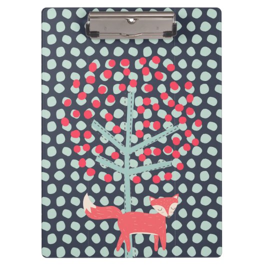 レトロキツネ クリップボード (正面)