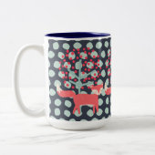 レトロキツネ ツートーンマグカップ (左)